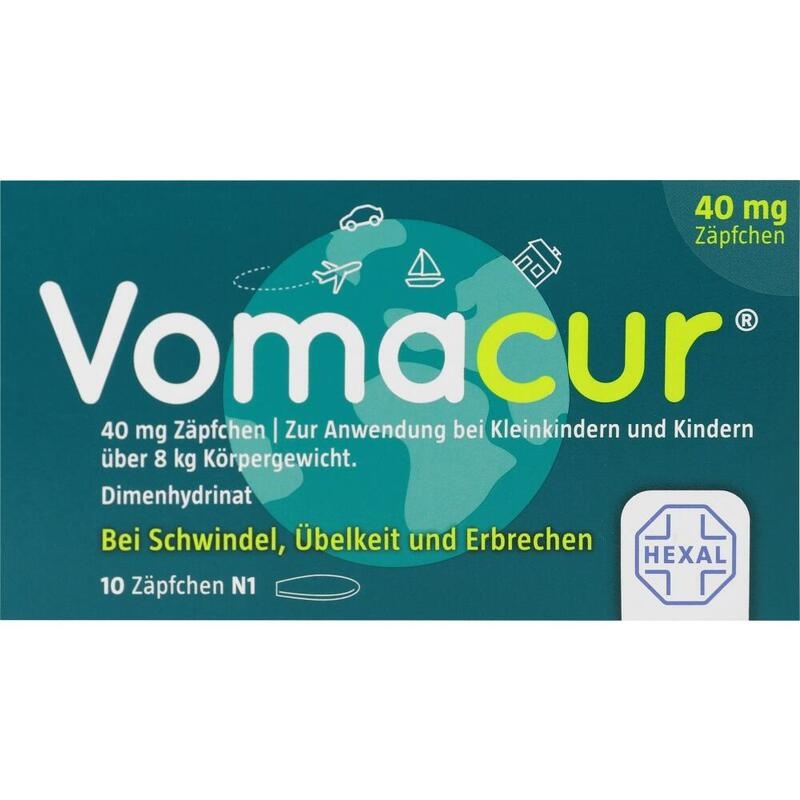 VOMACUR 40 Suppositorien