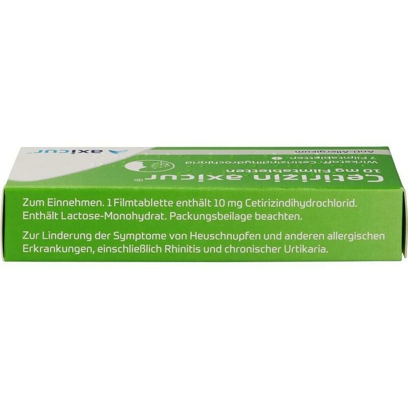 CETIRIZIN axicur 10 mg Filmtabletten