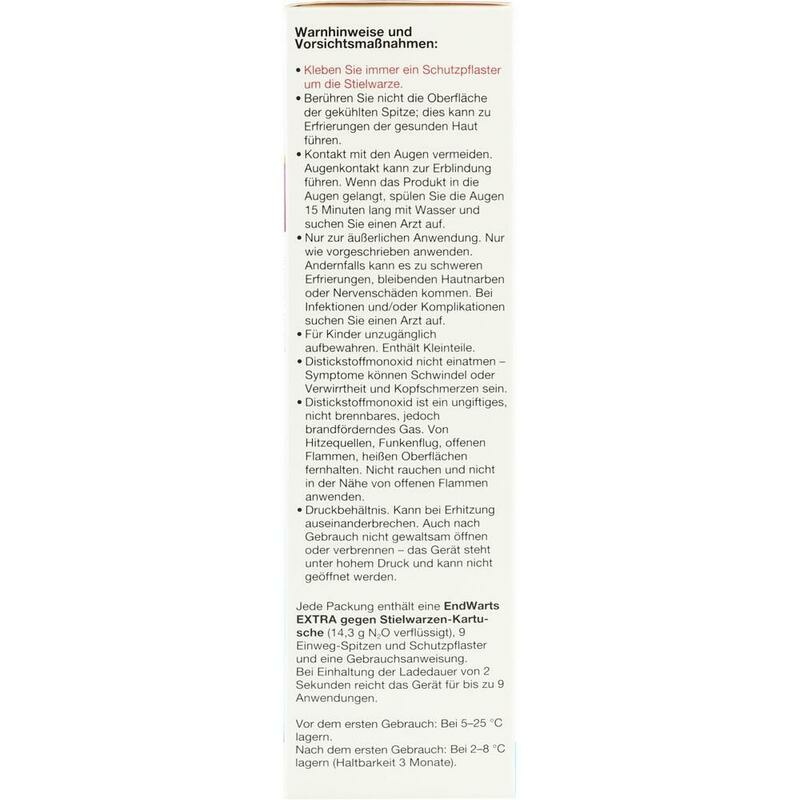 ENDWARTS Extra gegen Stielwarzen