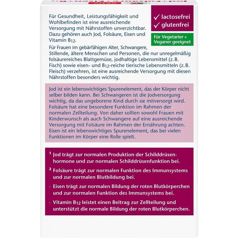 DOPPELHERZ Jod+Folsäure+Eisen+B12 Tabletten