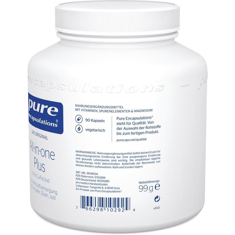 PURE ENCAPSULATIONS all-in-one Plus ohne Cu/Fe/Jod